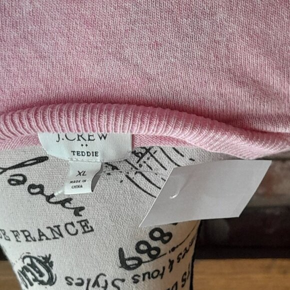 J Crew Pink Teddie Crew Neck Sweater NWT - Picture 4 of 7